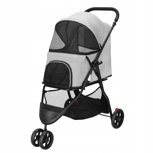 Carucior pentru transport animale, sarcina 15 kg, pentru caini si pisici - imagine 11