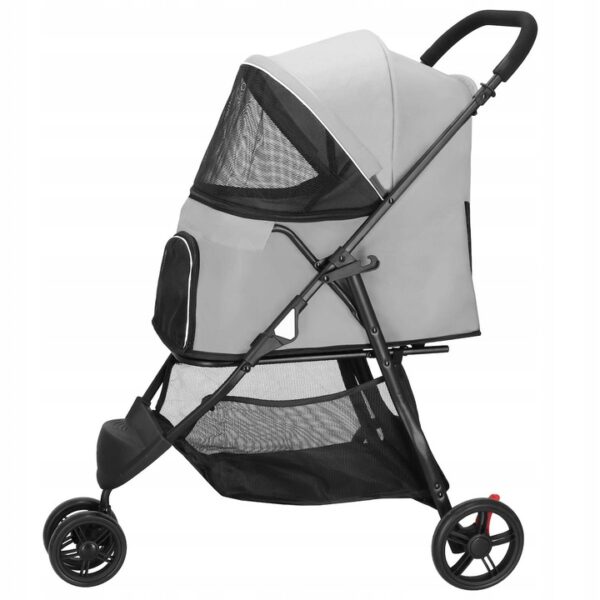 Carucior pentru transport animale, sarcina 15 kg, pentru caini si pisici - imagine 4
