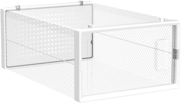 SONGMICS Cutii de pantofi, set de 12 organizatoare stivuibile, structura rezistenta ABS, 34x23x14 cm, transparent - imagine 4