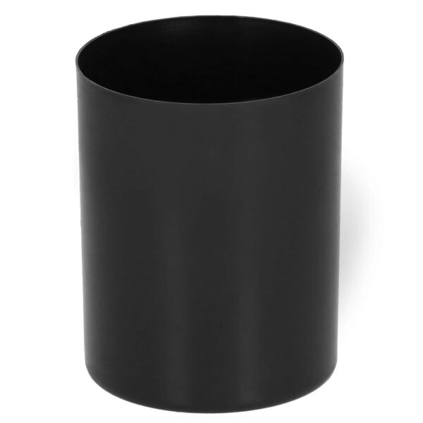 Perie WC cu rezervor detasabil si capac, din metal, 37 cm, negru - imagine 6
