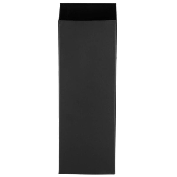 Perie WC cu rezervor detasabil si capac, din metal, 37 cm, negru - imagine 5