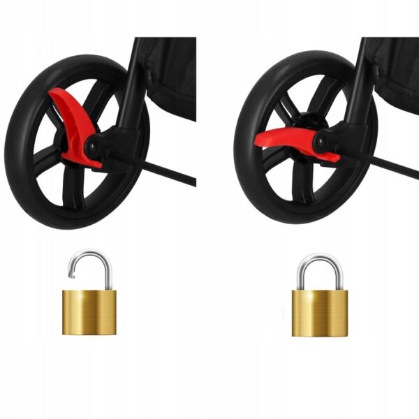 Carucior pentru transport animale, sarcina 15 kg, pentru caini si pisici - imagine 8