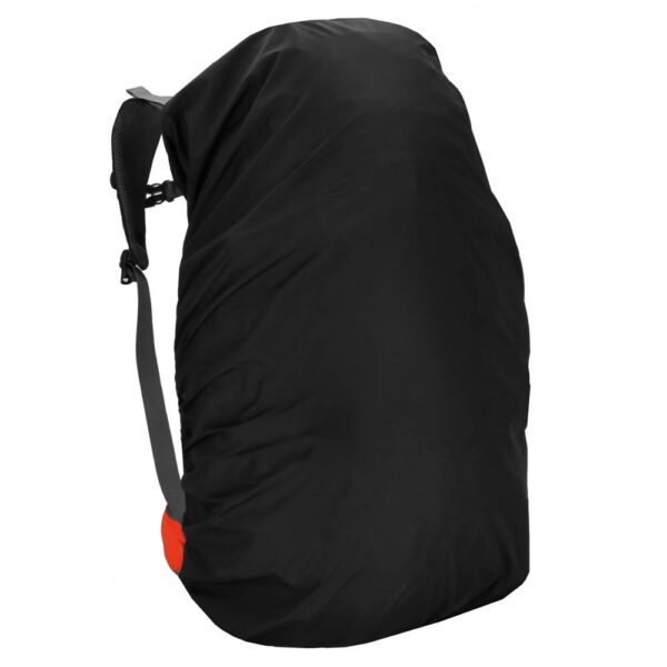 Rucsac tactic militar pentru drumetie, cu husa de ploaie, 70 litri, 25 kg, 68x35x20 cm, gri portocaliu - imagine 9
