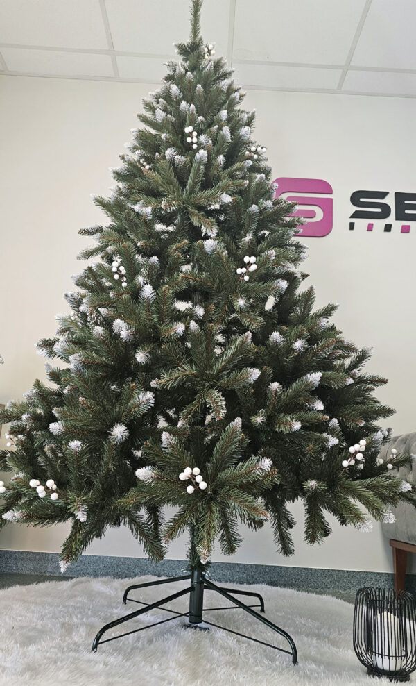 Brad artificial Christmas Deluxe by Sersimo, WhiteBerry, 2D, 220cm - imagine 9