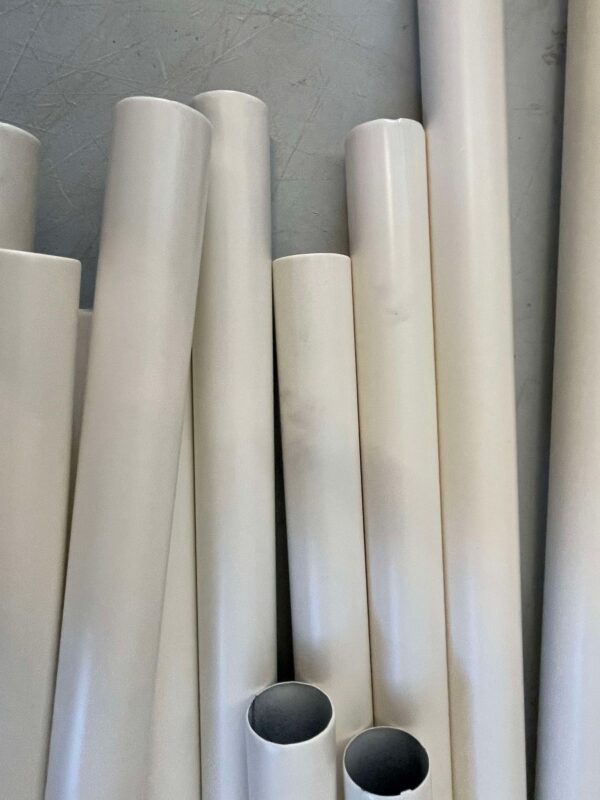 RESIGILAT: SONGMICS Raft de haine din metal, cu 2 bare de haine si 1 raft, maxim 70 kg, industrial, 45x83x157cm, alb - imagine 5