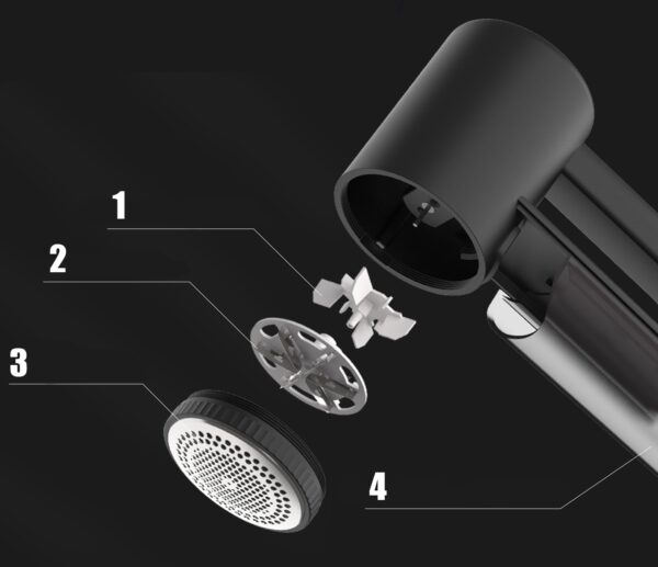 Aparat de curatat scame, 3 trepte, afisaj LCD, incarcare USB, pentru toate tipurile tesaturi - imagine 7