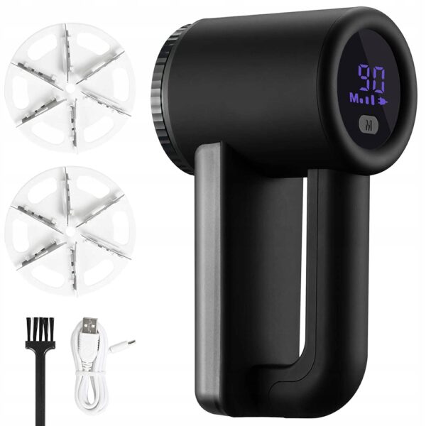 Aparat de curatat scame, 3 trepte, afisaj LCD, incarcare USB, pentru toate tipurile tesaturi - imagine 8