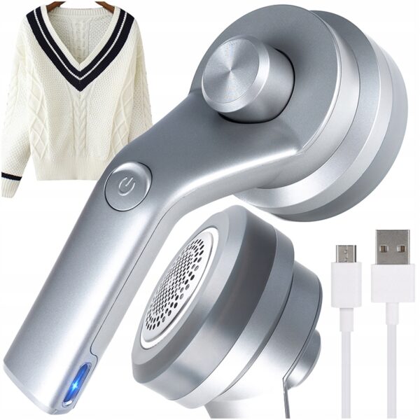 Aparat de curatat scame, 3 trepte, afisaj LCD, incarcare USB, pentru toate tipurile tesaturi - imagine 4