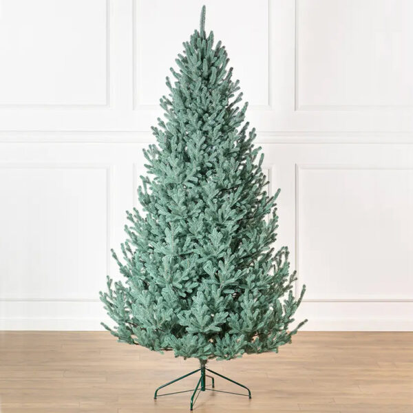 Brad artificial Christmas Deluxe by Sersimo, Viena Select argintiu, integral 3D, 230cm - imagine 12
