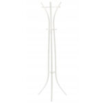 Cuier hol metalic 170 cm, design minimalist, alb