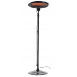 Incalzitor stativ cu infrarosu, 2000 W, 3 trepte de incalizire, reglabil pe inaltime, negru