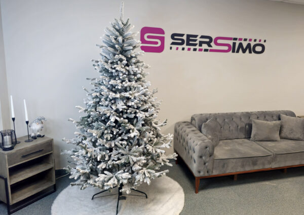Brad artificial Christmas Deluxe by Sersimo, Viena Select nins, integral 3D, 210cm - imagine 14