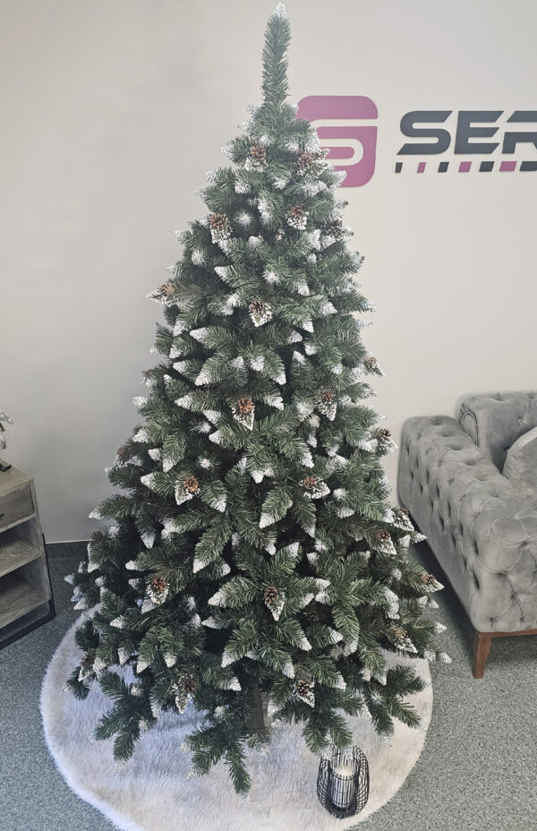 Brad artificial Christmas Deluxe by Sersimo, Daimond Premium, 2D, 220cm - imagine 6