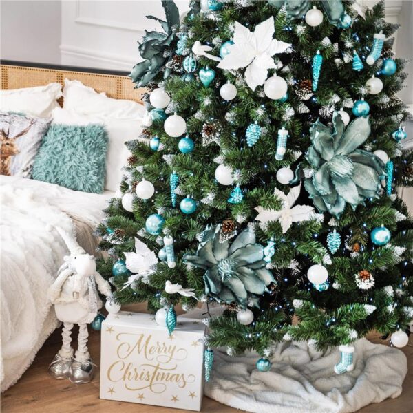 Brad artificial Christmas Deluxe by Sersimo, Daimond Premium, 2D, 220cm - imagine 25