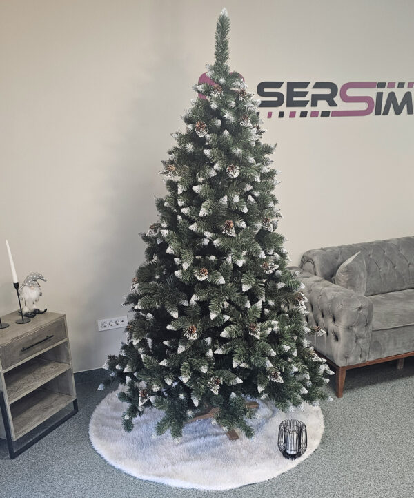Brad artificial Christmas Deluxe by Sersimo, Daimond Premium, 2D, 220cm - imagine 8