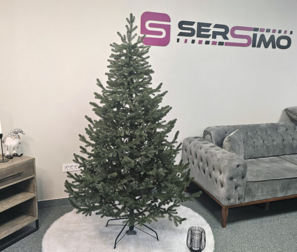 Brad artificial Christmas Deluxe by Sersimo, Viena verde, 3D, 180cm - imagine 14
