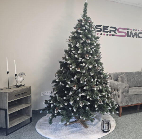Brad artificial Christmas Deluxe by Sersimo, Daimond Premium, 2D, 220cm - imagine 11