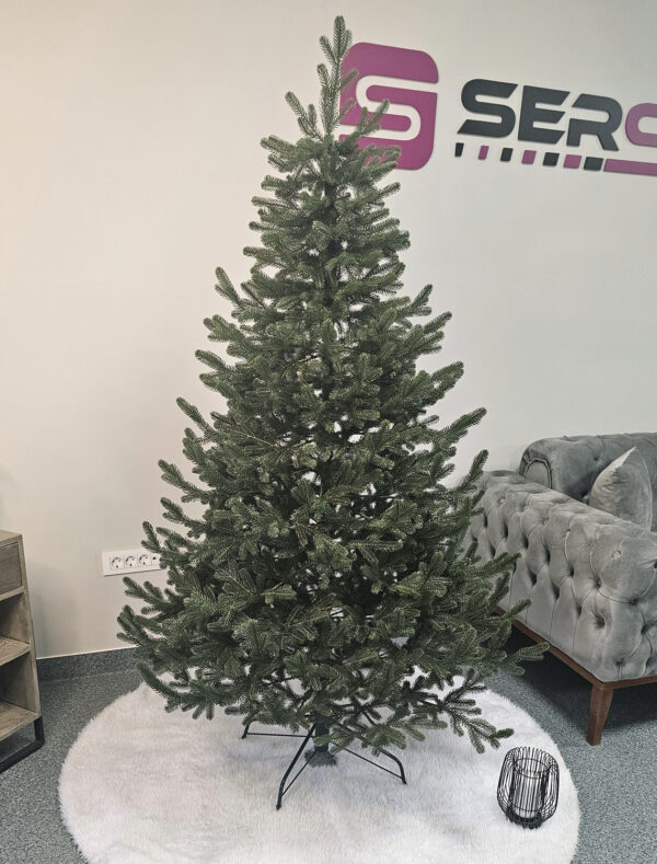 Brad artificial Christmas Deluxe by Sersimo, Viena verde, 3D, 180cm - imagine 8