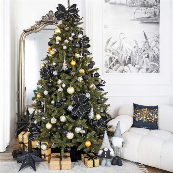 Brad artificial Christmas Deluxe by Sersimo, Caucazian Premium, 2D, 220cm - imagine 25