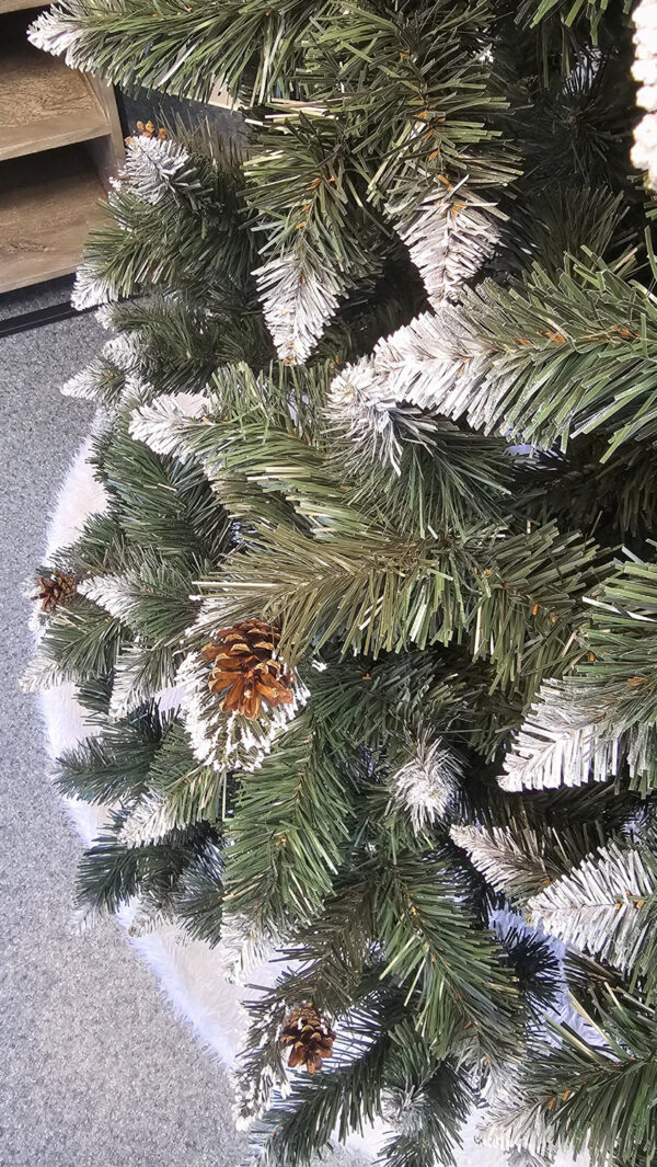 Brad artificial Christmas Deluxe by Sersimo, Daimond Premium, 2D, 220cm - imagine 9