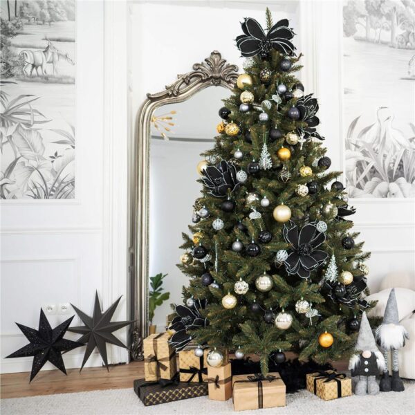 Brad artificial Christmas Deluxe by Sersimo, Caucazian Premium, 2D, 220cm - imagine 27