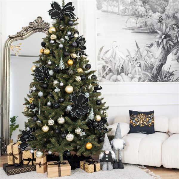 Brad artificial Christmas Deluxe by Sersimo, Caucazian Premium, 2D, 220cm - imagine 28