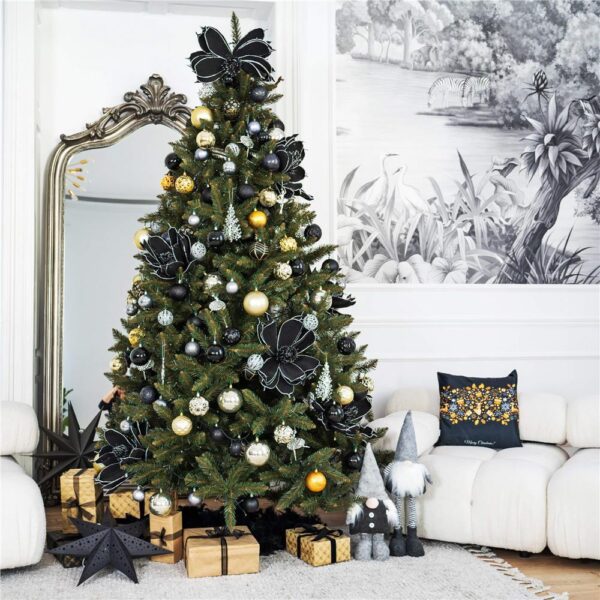 Brad artificial Christmas Deluxe by Sersimo, Caucazian Premium, 2D, 220cm - imagine 29