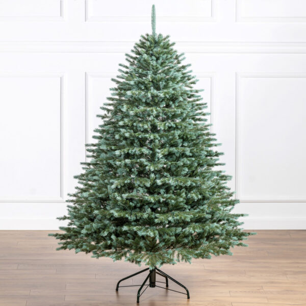 Brad artificial Christmas Deluxe by Sersimo, Alaska verde argintiu, integral 3D, 180cm - imagine 20