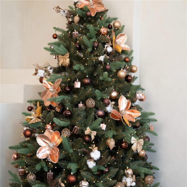 Brad artificial Christmas Deluxe by Sersimo, Siberian Premium, 2D+3D, 240cm - imagine 32