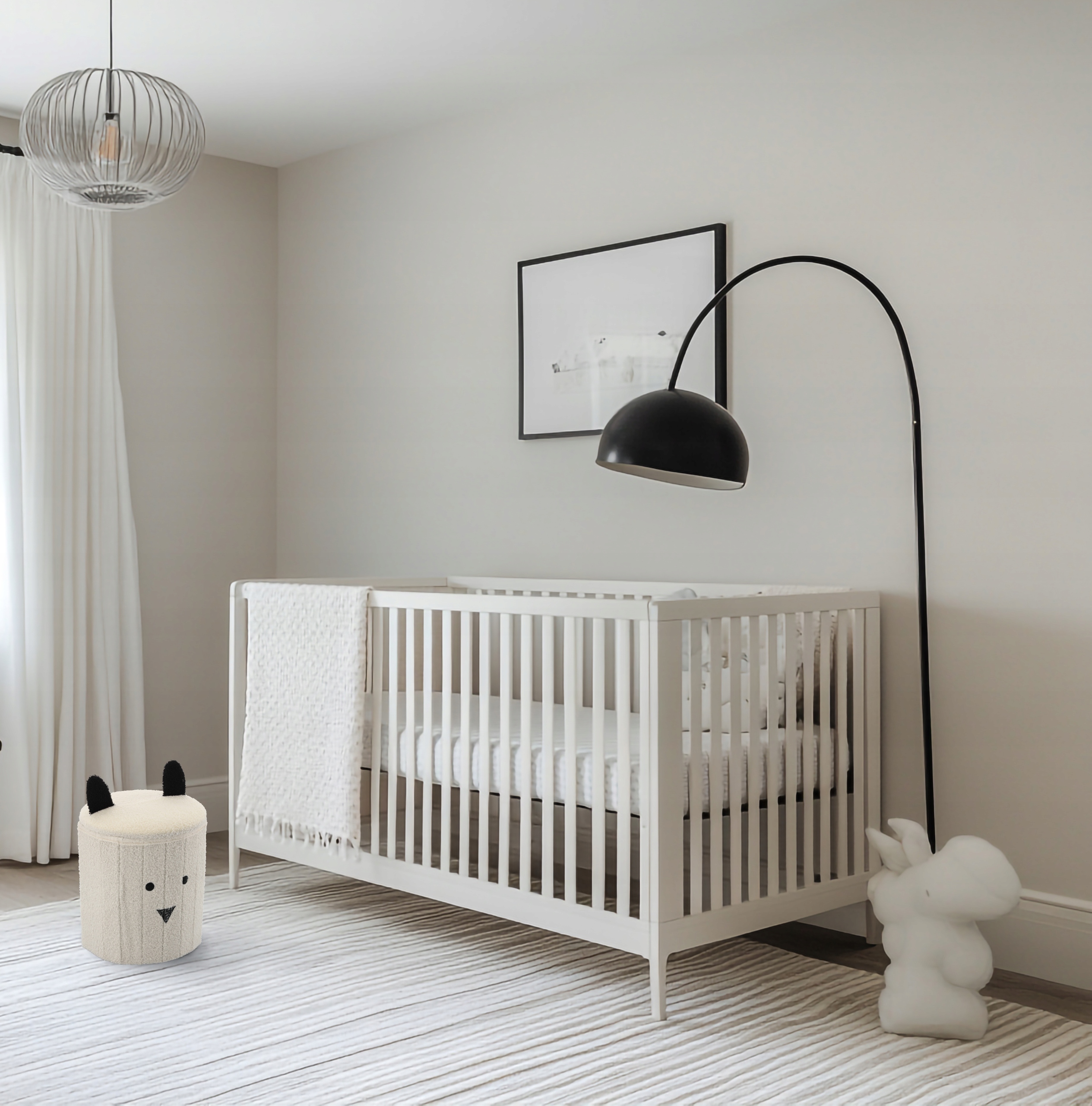 Taburet pentru copii, pliabil cu spatiu depozitare, 80kg, 28×34 cm, bej - imagine 4