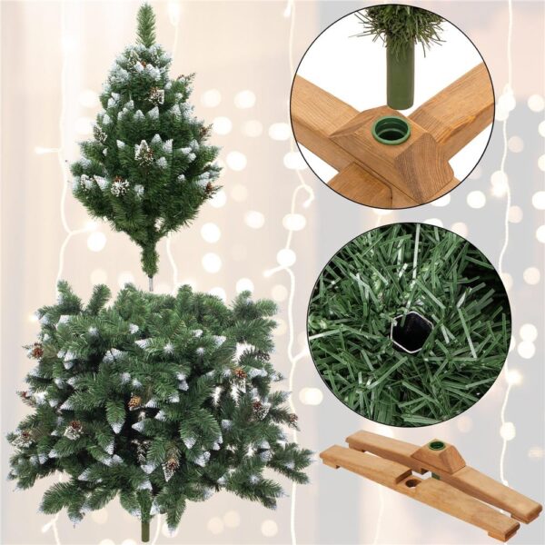Brad artificial Christmas Deluxe by Sersimo, Daimond Premium, 2D, 220cm - imagine 16
