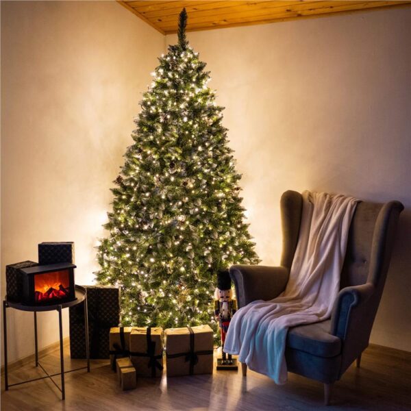Brad artificial Christmas Deluxe by Sersimo, Daimond Premium, 2D, 220cm - imagine 39