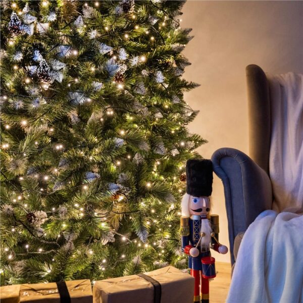 Brad artificial Christmas Deluxe by Sersimo, Daimond Premium, 2D, 220cm - imagine 40