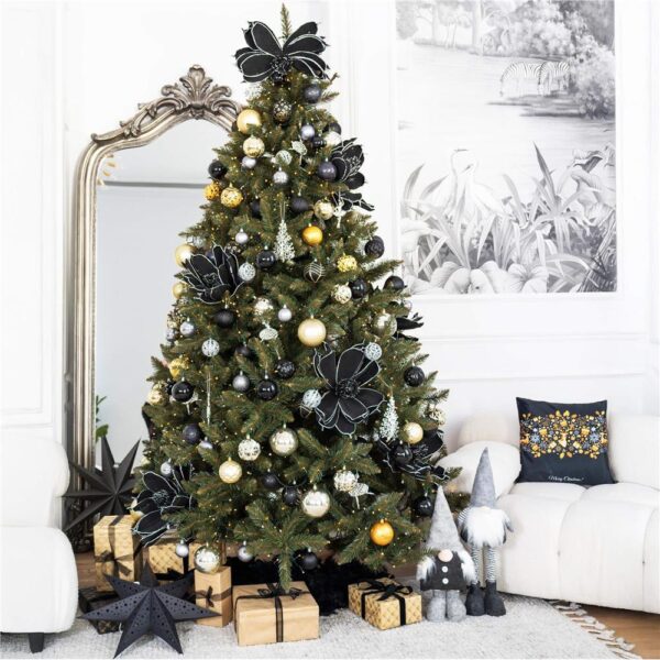Brad artificial Christmas Deluxe by Sersimo, Caucazian Premium, 2D, 220cm - imagine 37