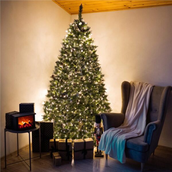 Brad artificial Christmas Deluxe by Sersimo, Daimond Premium, 2D, 220cm - imagine 42