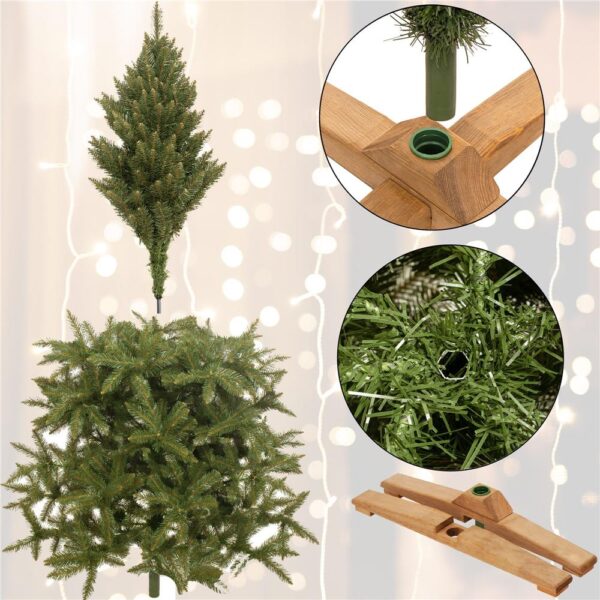 Brad artificial Christmas Deluxe by Sersimo, Caucazian Premium, 2D, 220cm - imagine 14