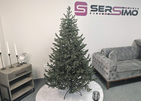Brad artificial Christmas Deluxe by Sersimo, Viena verde, 3D, 180cm - imagine 20