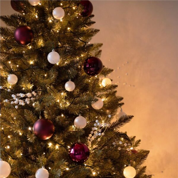 Brad artificial Christmas Deluxe by Sersimo, Caucazian Premium, 2D, 220cm - imagine 44