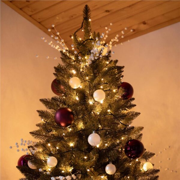 Brad artificial Christmas Deluxe by Sersimo, Caucazian Premium, 2D, 220cm - imagine 45