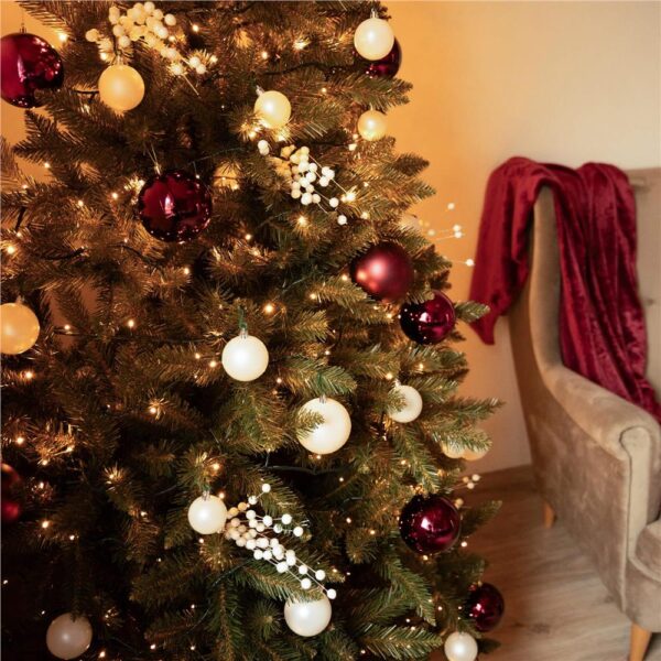 Brad artificial Christmas Deluxe by Sersimo, Caucazian Premium, 2D, 220cm - imagine 46