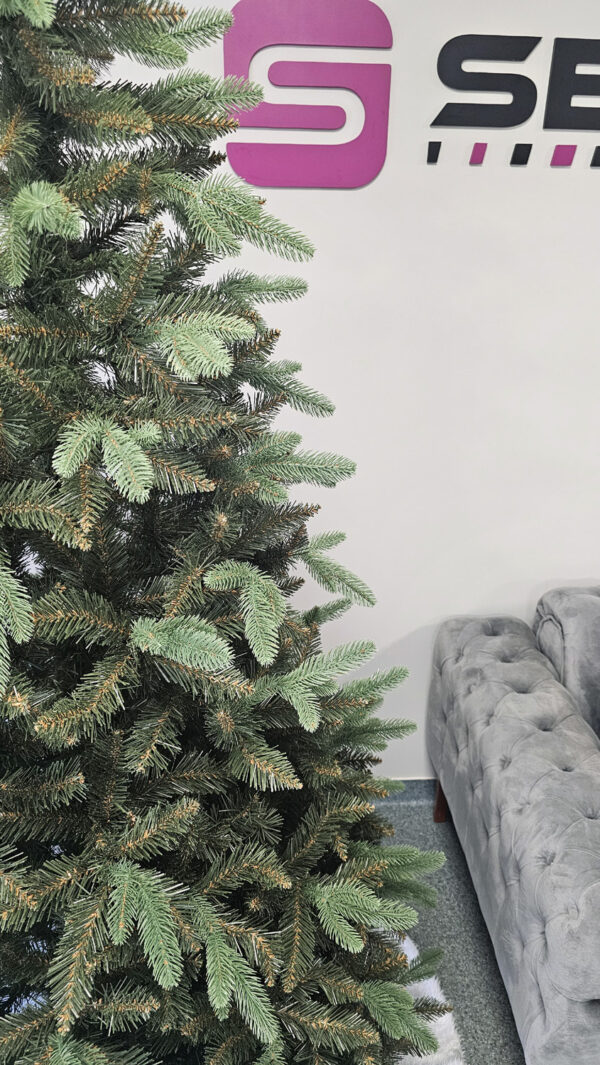 Brad artificial Christmas Deluxe by Sersimo, Siberian Premium, 2D+3D, 240cm - imagine 7