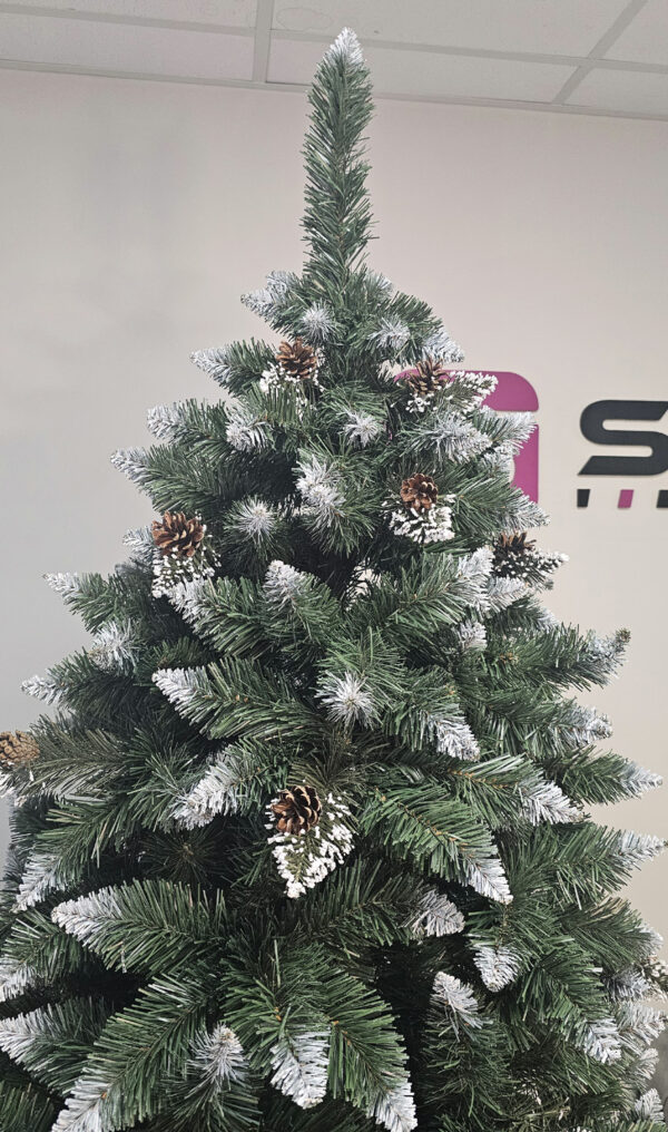 Brad artificial Christmas Deluxe by Sersimo, Daimond Premium, 2D, 220cm - imagine 12