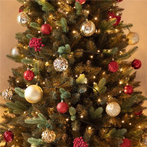Brad artificial Christmas Deluxe by Sersimo, Siberian Premium, 2D+3D, 240cm - imagine 53
