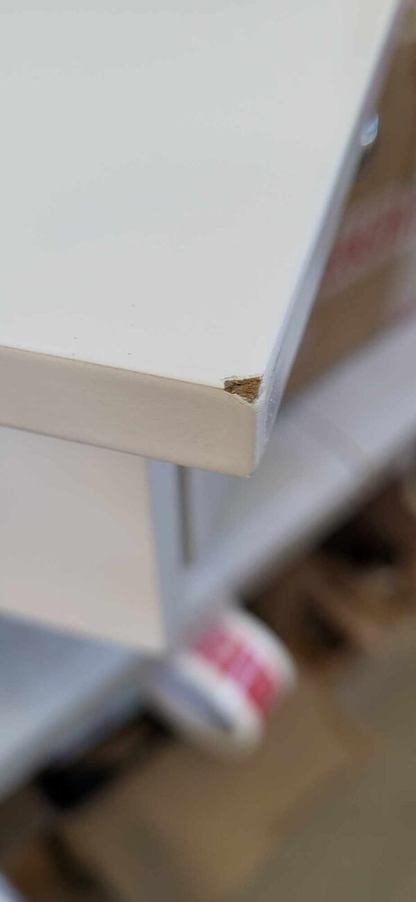 RESIGILAT: SONGMICS Raft de perete plutitor cu 3 sertare, din MDF lucios, 80x15x10 cm, alb - imagine 2