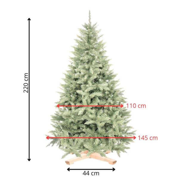 Brad artificial Christmas Deluxe by Sersimo, Caucazian Premium, 2D, 220cm - imagine 17