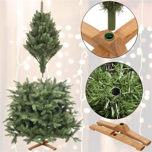 Brad artificial Christmas Deluxe by Sersimo, Siberian Premium, 2D+3D, 240cm - imagine 18
