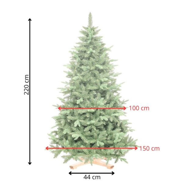 Brad artificial Christmas Deluxe by Sersimo, Siberian Premium, 2D+3D, 220cm - imagine 20