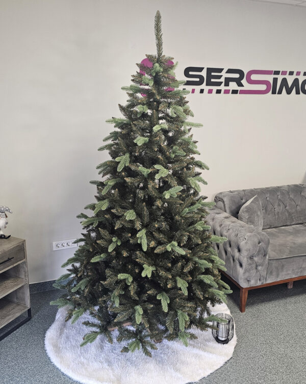 Brad artificial Christmas Deluxe by Sersimo, Siberian Premium, 2D+3D, 240cm - imagine 12