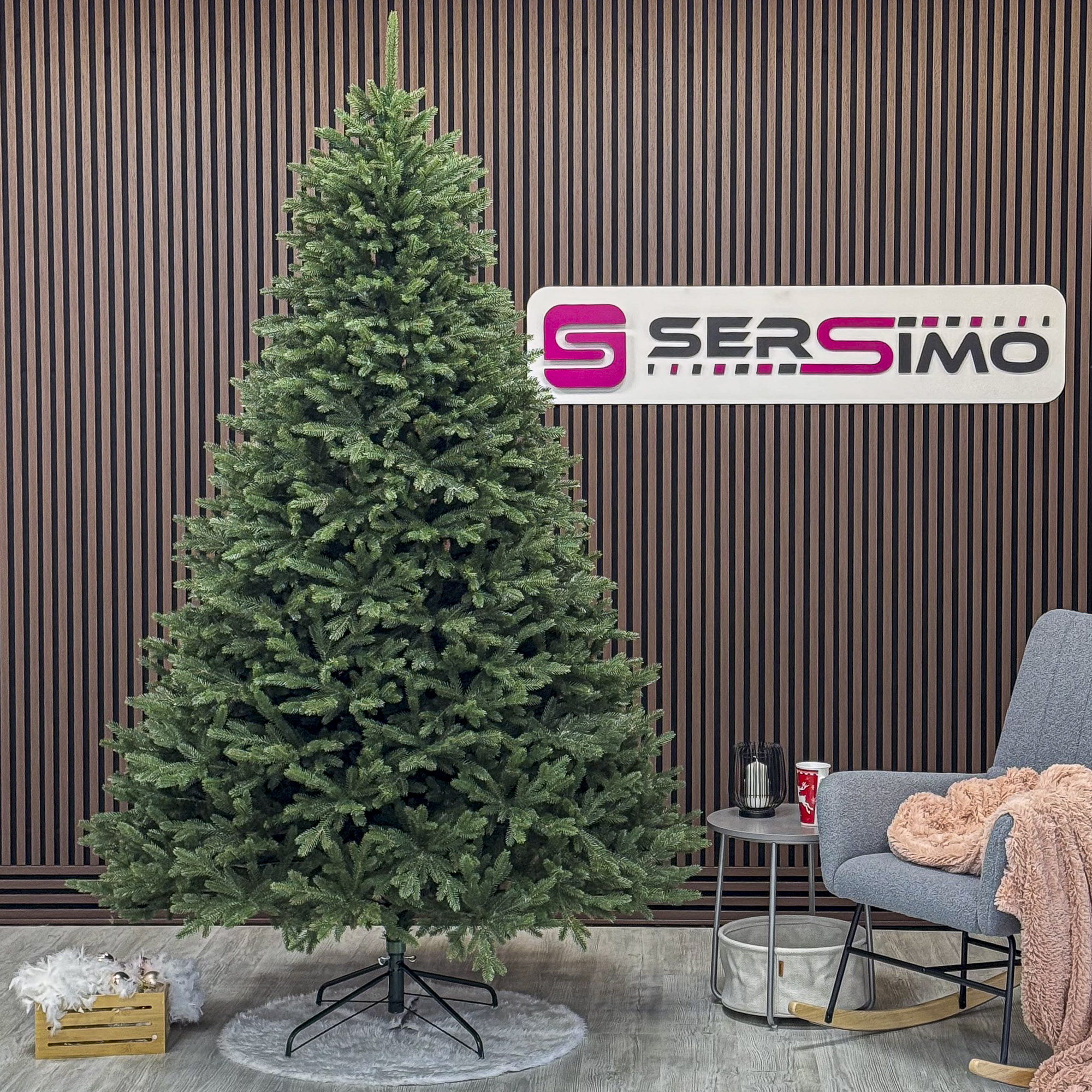Brad artificial Christmas Deluxe by Sersimo, Alpin Select, integral 3D, 300 cm - imagine 5