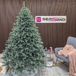 Brad artificial Christmas Deluxe by Sersimo, Alaska Select verde argintiu, integral 3D, 230 cm
